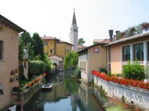 Sacile, view on Livenza river